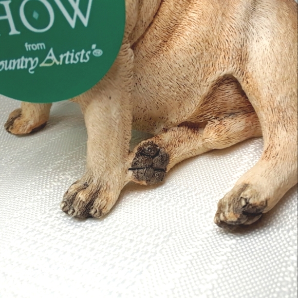 COPY - Vintage Country Artists Best in Show Fawn Pug Dog Sculpture Collectible … - Picture 7 of 16
